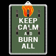 Porte clés Keep Calm Burn Kaki