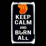 Coque Sony Xperia Typo Keep Calm Burn Noir
