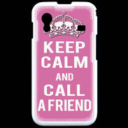 Coque Samsung ACE S5830 Keep Calm Call Rose