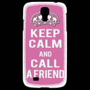 Coque Samsung Galaxy S4 Keep Calm Call Rose