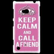 Coque Nokia Lumia 720 Keep Calm Call Rose