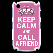 Coque Blackberry 8520 Keep Calm Call Rose