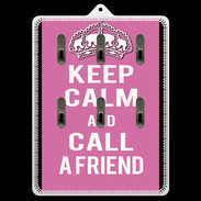 Porte clés Keep Calm Call Rose