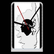 Pendule de bureau Carte de la Corse avec tête 5