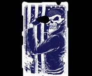 Coque Nokia Lumia 720 Tête de mort Biker USA