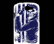 Coque Samsung Galaxy Express Tête de mort Biker USA