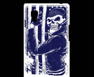 Coque LG Optimus L9 Tête de mort Biker USA