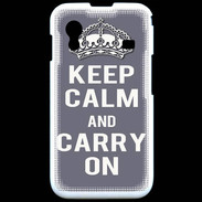 Coque Samsung ACE S5830 Keep Calm Carry on Gris