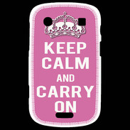Coque Blackberry Bold 9900 Keep Calm Carry on Rose