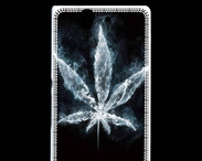 Coque Sony Xperia Z Feuille de cannabis en fumée