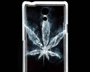 Coque Sony Xperia T Feuille de cannabis en fumée