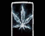 Coque LG Nexus 4 Feuille de cannabis en fumée