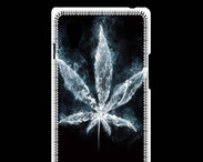 Coque LG Optimus L9 Feuille de cannabis en fumée