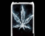 Coque Sony Xperia Typo Feuille de cannabis en fumée