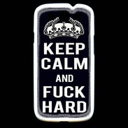Coque Samsung Galaxy S3 Keep Calm Fuck hard Noir