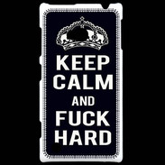 Coque Nokia Lumia 720 Keep Calm Fuck hard Noir