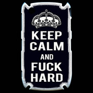 Coque Blackberry 8520 Keep Calm Fuck hard Noir