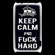 Coque Sony Xperia Typo Keep Calm Fuck hard Noir