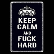 Etui carte bancaire Keep Calm Fuck hard Noir