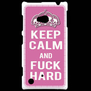 Coque Nokia Lumia 720 Keep Calm Fuck hard Rose
