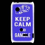 Coque Sony Xperia Typo Keep Calm Gamble Bleu