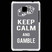 Coque LG Optimus L3 II Keep Calm Gamble Gris