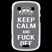 Coque Blackberry Bold 9900 Keep Calm Fuck Off Gris