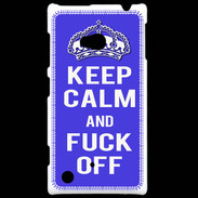 Coque Nokia Lumia 720 Keep Calm Fuck off bleu