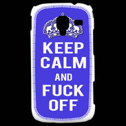 Coque Samsung Galaxy Ace 2 Keep Calm Fuck off bleu