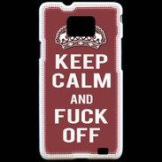 Coque Samsung Galaxy S2 Keep Calm Fuck Off Brique