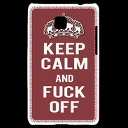 Coque LG Optimus L3 II Keep Calm Fuck Off Brique