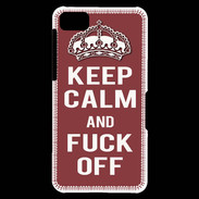 Coque Blackberry Z10 Keep Calm Fuck Off Brique
