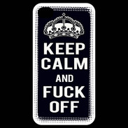 Coque iPhone 4 / iPhone 4S Keep Callm Fuck Off Noir