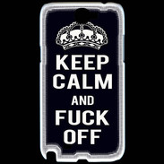 Coque Samsung Galaxy Note 2 Keep Callm Fuck Off Noir
