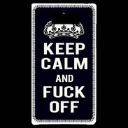 Coque LG Optimus L7 Keep Callm Fuck Off Noir