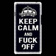 Coque LG Optimus L9 Keep Callm Fuck Off Noir