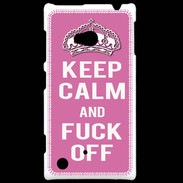 Coque Nokia Lumia 720 Keep Calm Fuck Off Rose