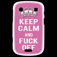 Coque Blackberry Bold 9900 Keep Calm Fuck Off Rose