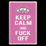 Etui carte bancaire Keep Calm Fuck Off Rose