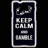 Coque Samsung Galaxy S2 Keep Calm Gamble Noir