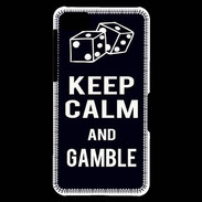Coque Blackberry Z10 Keep Calm Gamble Noir