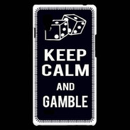 Coque LG Optimus L9 Keep Calm Gamble Noir