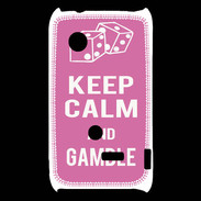 Coque Sony Xperia Typo Keep Calm Gamble Rose