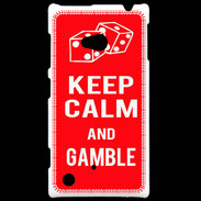 Coque Nokia Lumia 720 Keep Calm Gamble Rouge