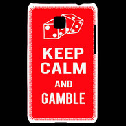 Coque LG Optimus L3 II Keep Calm Gamble Rouge