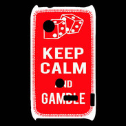 Coque Sony Xperia Typo Keep Calm Gamble Rouge