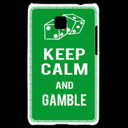 Coque LG Optimus L3 II Keep Calm Gamble Vert