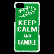 Coque Blackberry Z10 Keep Calm Gamble Vert