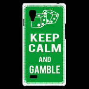 Coque LG Optimus L9 Keep Calm Gamble Vert