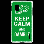 Coque LG Optimus G Keep Calm Gamble Vert